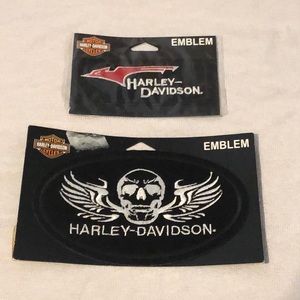 Pair of Harley-Davidson Sew On Patches